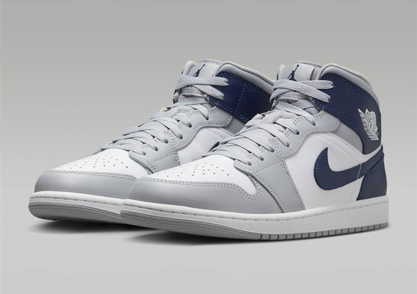Men's Running Weapon Air Jordan 1 Gray/Blue/White Shoes 0645 Men's Running Weapon Air Jordan 1 Gray/Blue/White Shoes 0645